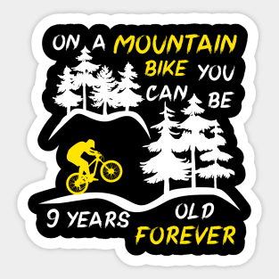 Mountain bike funny quote, cycling gift idea Sticker